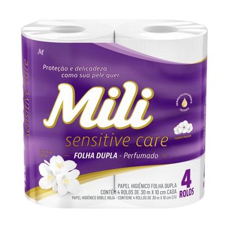PAPEL HIGIENICO SENSITIVE CARE F.D.C/4 30MT PERF.