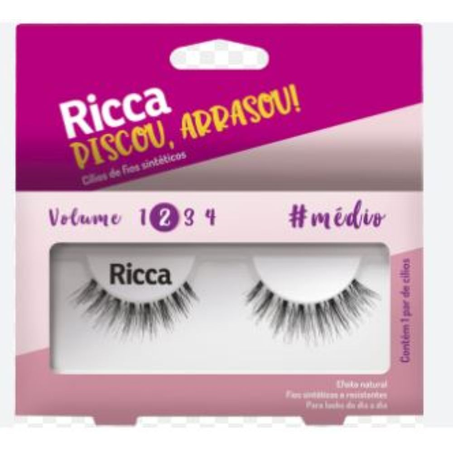 Cílios Postiços Volume 2 Médio 304 Ricca