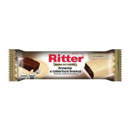 Barra cereal ritter 20g bronie com chocolate branco