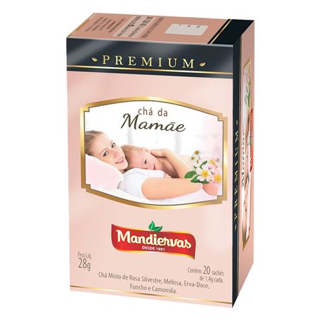 Chá Mandiervas Premium Misto Da Mamãe Caixa 28g 
 