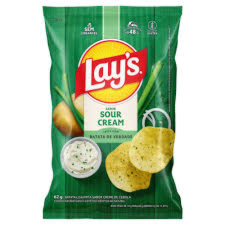 Salgadinho batata lays 62g sour cream