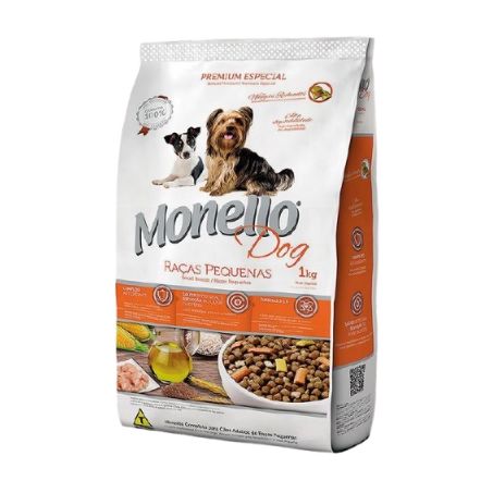 Ração Monello P/Cães Raças Pequena Frango 1kg