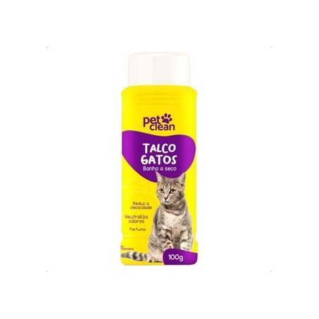 TALCO PET CLEAN BANHO A SECO PARA GATOS 100G