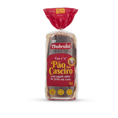 Pão De Forma Thabrulai Caseiro 450G