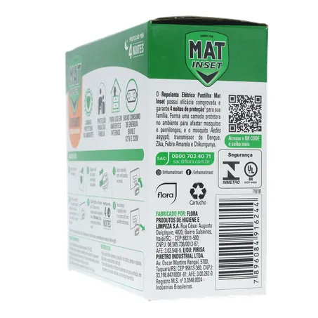 Inseticida mat inset apar c/4 pastilhas 360-25