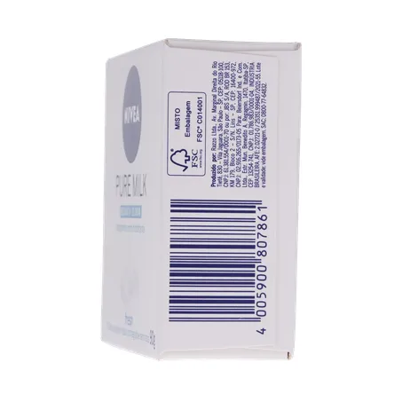 Sabonete nivea hidratante pure milk fresh caixa 90g 360-8