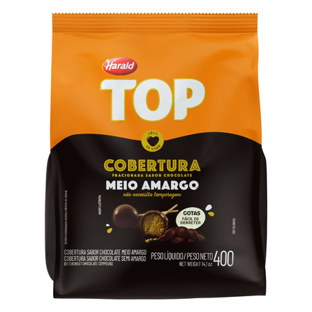 Cobertura Harald Top Gotas Meio Amargo 400G