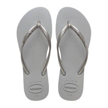 HAVAIANAS SLIM GLOSS CINZA/CINZA GELO 39/40