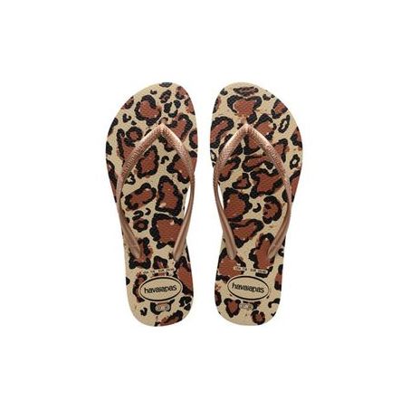 Chinelo slim animals rosê e gold havaianas 33/34