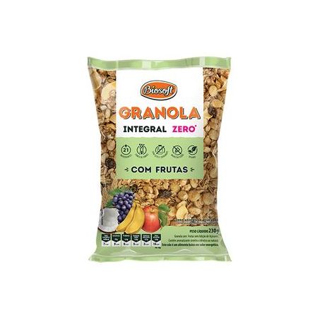 Granola Biosoft Zero com Frutas Pacote 230gr