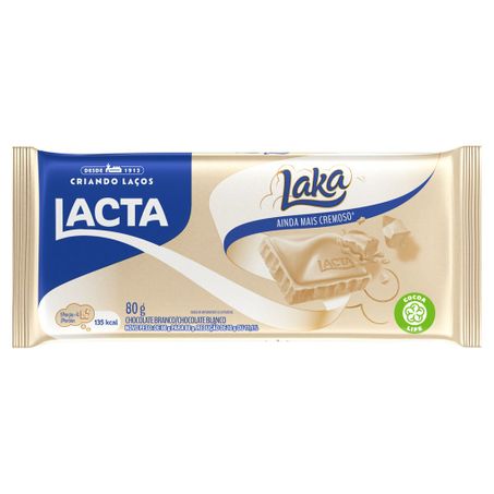 Chocolate lacta laka branco 80 gr