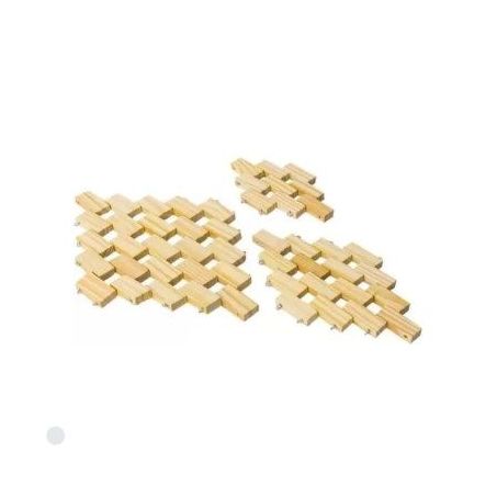 KIT ESTEIRA 3 PCS MADEIRA ALVES