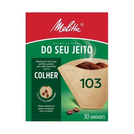 Filtro Melitta 103 30un Colher