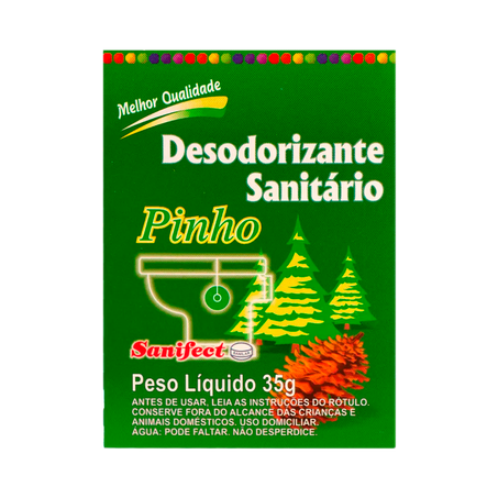 Pedra sanitaria sanifect desod.pinho 35g