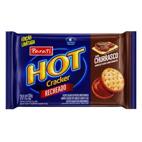PACK BISCOITO RECHEIO CHURRASCO HOT CRACKER