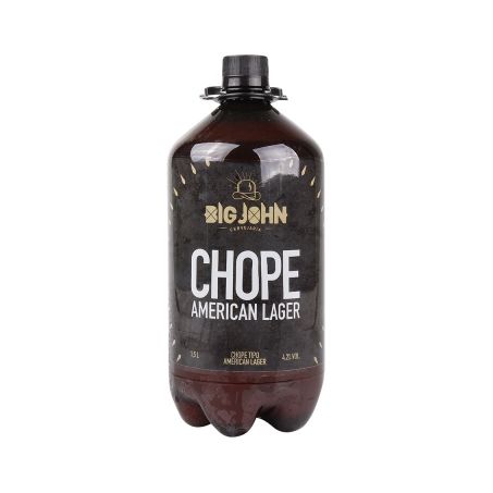 Chope american lager big john pet 1.5l