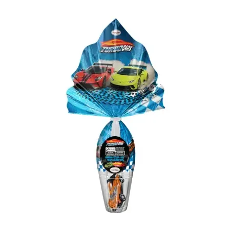Ovo Pascoa Topcau 90g Ao Leite Turbo Cars Com Carrinho