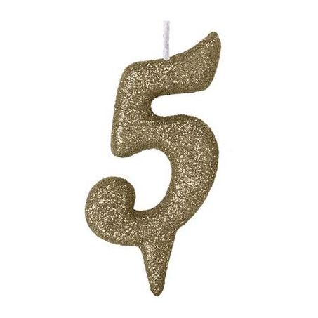 VELA ESTILO PREMIUM ALEGRIA&FESTA N°5 DOURADO     