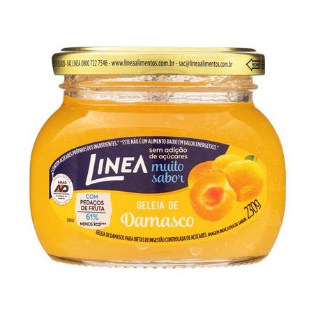 GELEIA LINEA ZERO DAMASCO 230G