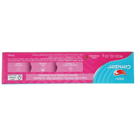 Creme Dental Infantil Barbie Morango com Flúor Condor 50G 360-2