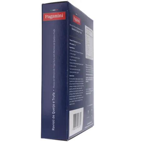Massa Ravioli Paganini Queijo e Trufa Caixa 200gr 360-11