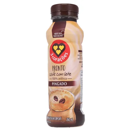 BEBIDA LACTEA 3 CORAÇÕES PINGADO 260ML 360-2