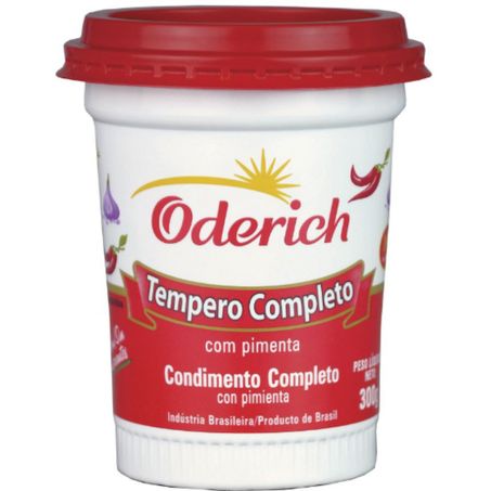 Tempero pote oderich 300g c/pimenta