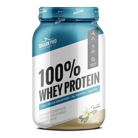 100% WHEY PROTEIN SABOR BAUNILHA 900G