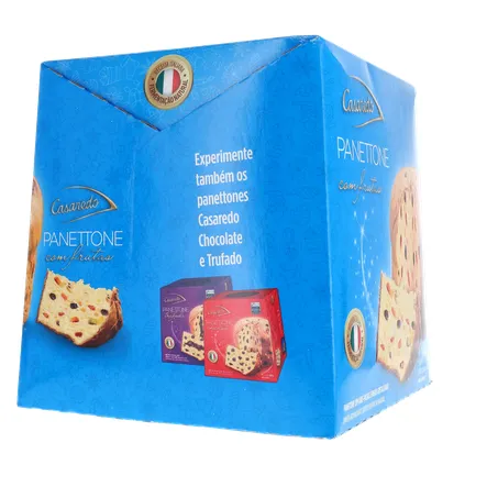 PANETTONE CASAREDO COM FRUTAS CRISTALIZADAS CAIXA 400G 360-12