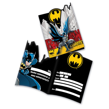 CONVITE FESTCOLOR BATMAN 2016 COM 8UN