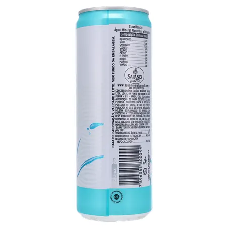 ÁGUA MINERAL SARANDI ALKALINE SEM GÁS LATA 350ML 360-19