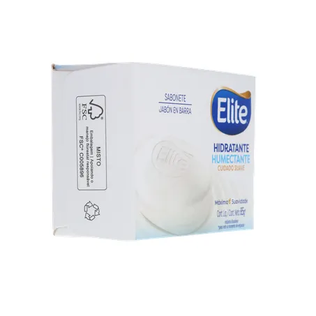 SABONETE EM BARRA ELITE HIDRATANTE CUIDADO SUAVE CAIXA 85G 360-30