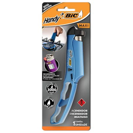 Acendedor m. uso bic handy maxi