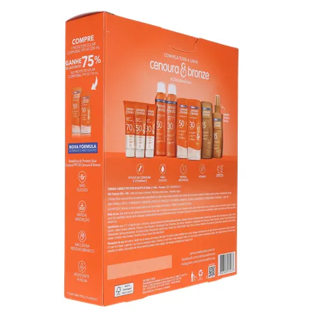 Protetor solar corporal cenoura e bronze 360-13