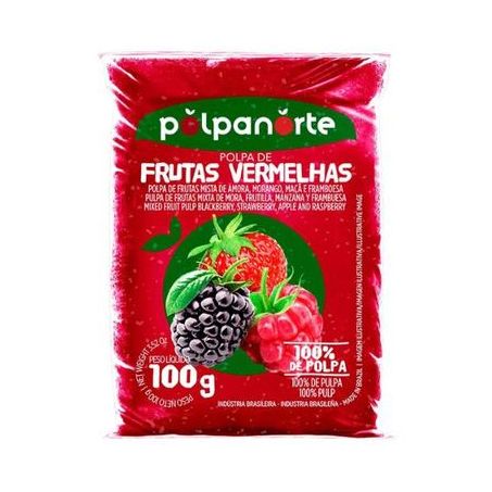 Polpa polpanorte frutas vermelhas 100g