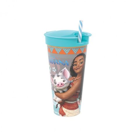 COPO PLASUTIL 2 EM 1 MOANA 540ML