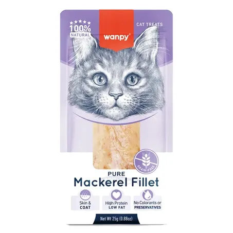 Petisco Para Gato Wanpy Fillet Natural de Cavalinha 25g