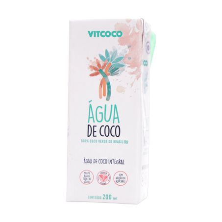 Água de Coco Vitcoco Integral Caixa 200ml | Viezzer Supermercados