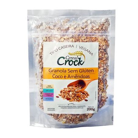 Granola Crock Crock Coco E Amêndoas Embalagem 200G