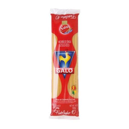Macarrão de Sêmola Galo Fidelinho N10 Pacote 500G