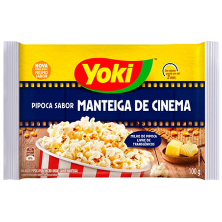PIPOCA P/MICRO YOKI MANTEIGA CINEMA 100G