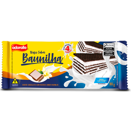 BISC WAFER RECH ADORALLE 90G BAUNILHA