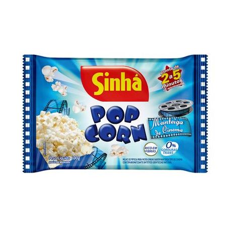 PIPOCA MICRO SINHA MANTEIGA/CINEMA 90G