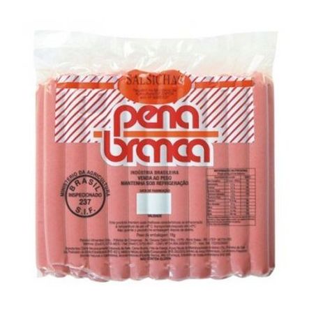 Salsicha pena branca kg