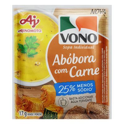 Sopa abóbora com carne vono 17g