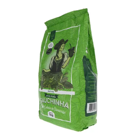 Erva-mate gauchinha nativa pacote 1kg 360-4