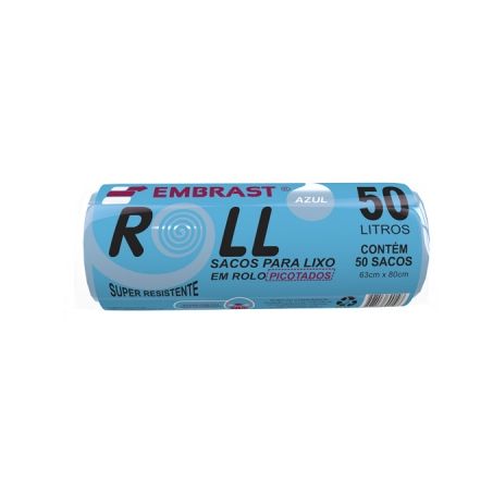 Saco lixo embrast roll 50lts c/50