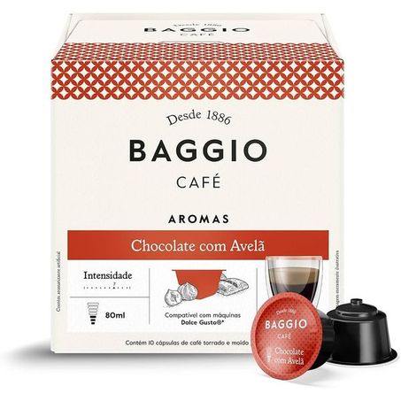 CAP CAFE BAGGIO 70G C/10 CHOC/AVELA