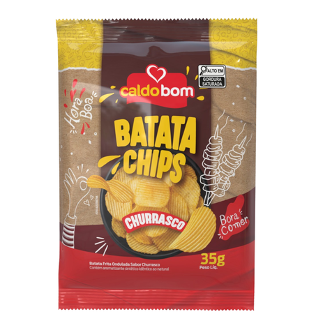 Batata chips caldo bom 35g churrasco