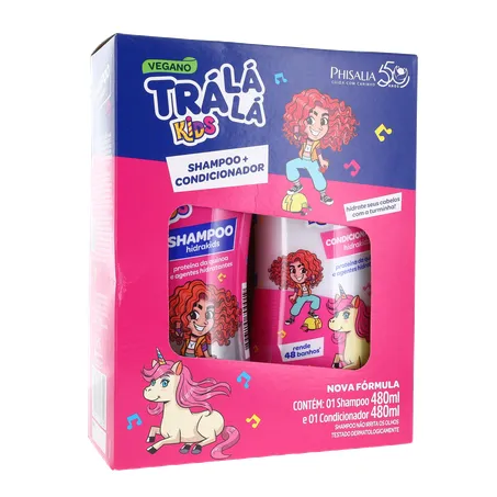 Kit Tra La La Kids Hidrakids Shampoo Condicionador Kit 1UN 360-34